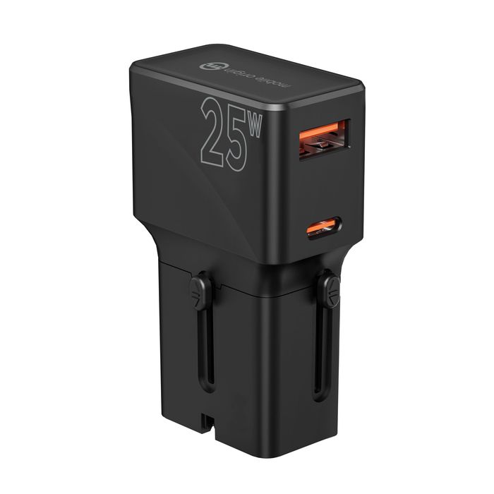 Зарядно устройство Mobile Origin Travel adapter, EU/US/UK/AU, 25W
