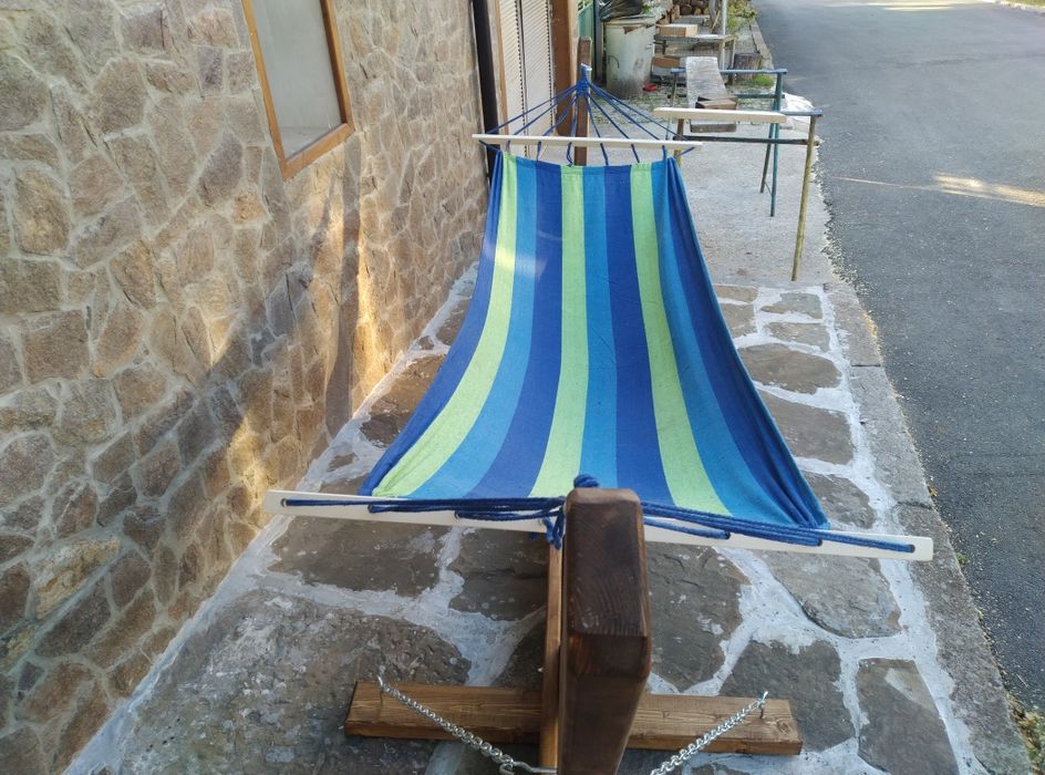 Стойка  за хамак дървен шезлонг