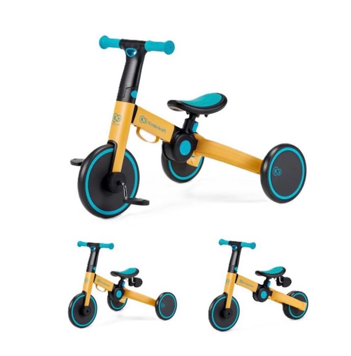 Триколка 3 в 1 KinderКraft - 4trike, Yellow жълта