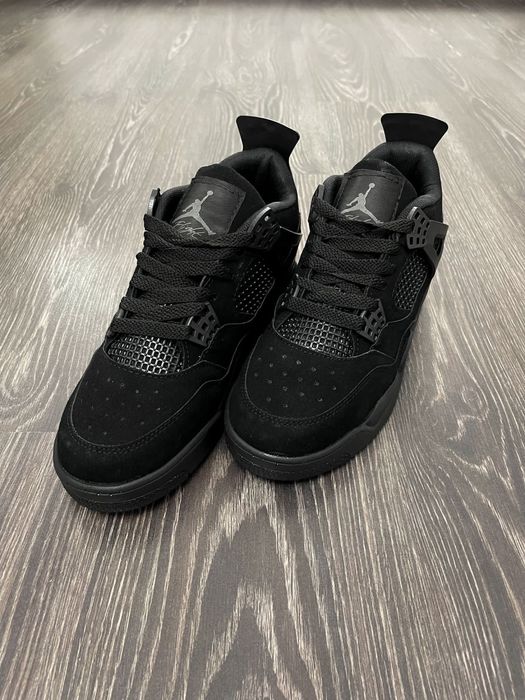 Adidasi Nike Air Jordan 4 Retro Black Cat Produs NOU Adidasi Unisex