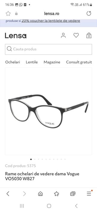 Rame ochelari de vedere dama Vogue VO5030 W827