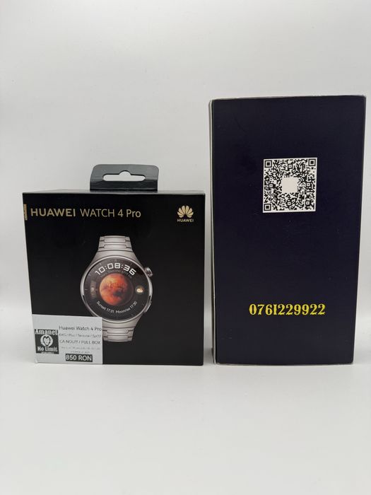 Huawei watch 4 Pro Titanium Full Box Garantie 12 Luni , AMANET NO LIMIT.