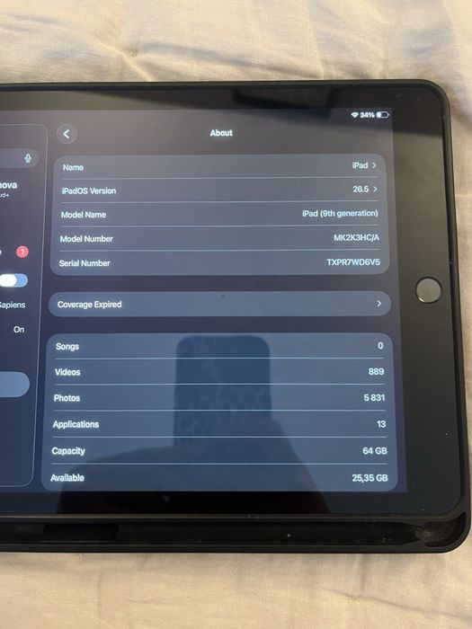 Apple iPad 9th Gen 10.2” 64GB Wi-Fi – много запазен + калъф