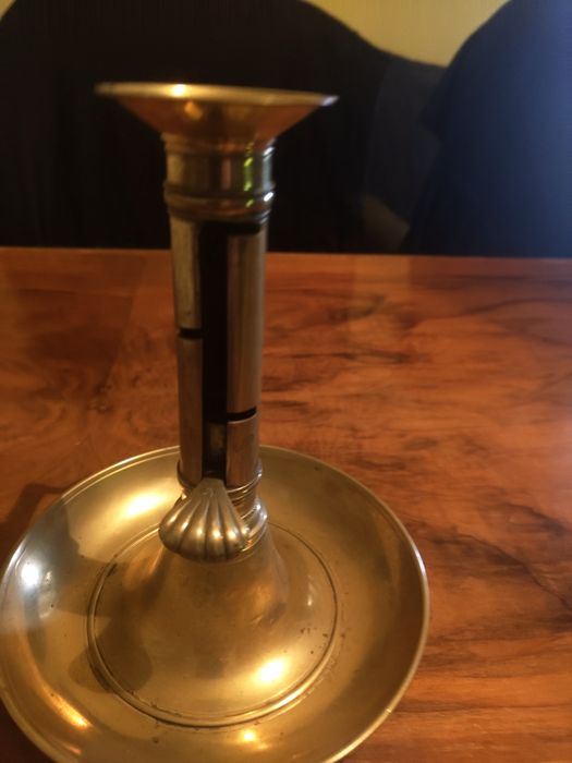 Стар немски бронзово меден свещник...