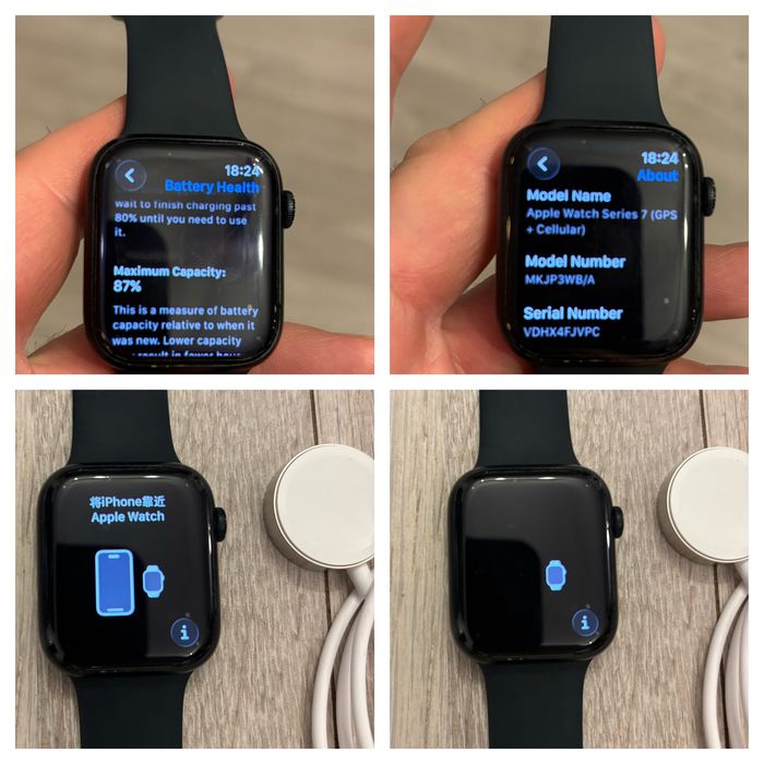 Apple Watch Series seria 7 cellular + GPS Aluminium 45MM ORIGINAL