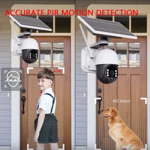 Соларна безжична 4G камера WIFI със соларна батерия и слот за SIM