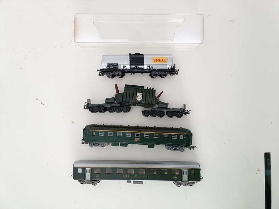 Macheta vagoane călătorii Cisternă trenuleț electric