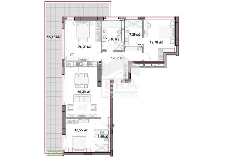 АКТ 16! Луксозен четиристаен апартамент за продажба в затворен комплек