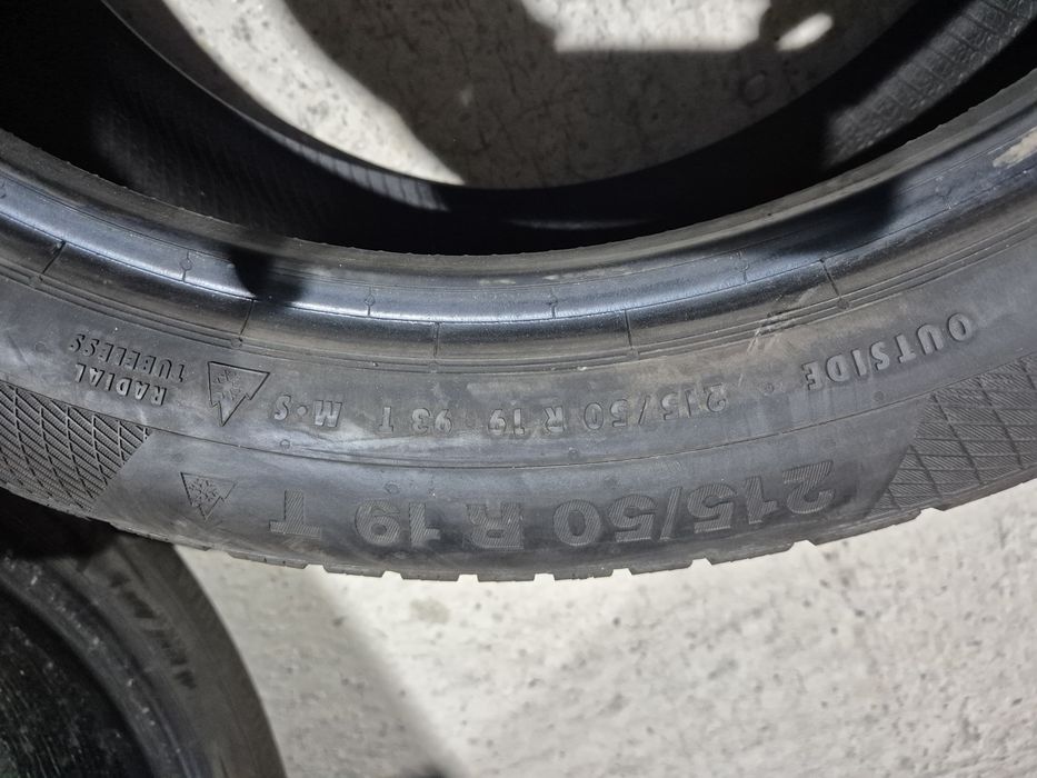 Vând cauciucuri 215/50/19 M+S set complet  imp Germania