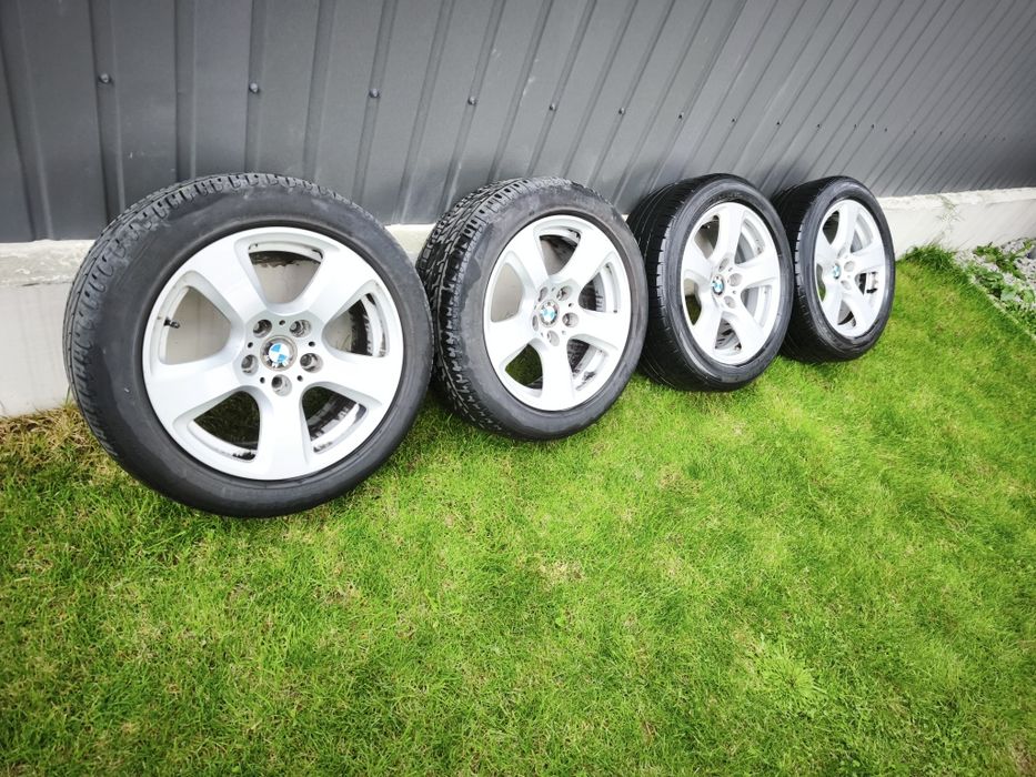 Set jante aliaj BMW 17 e60 e61 e90 cu anvelope pe vara 225 50 17