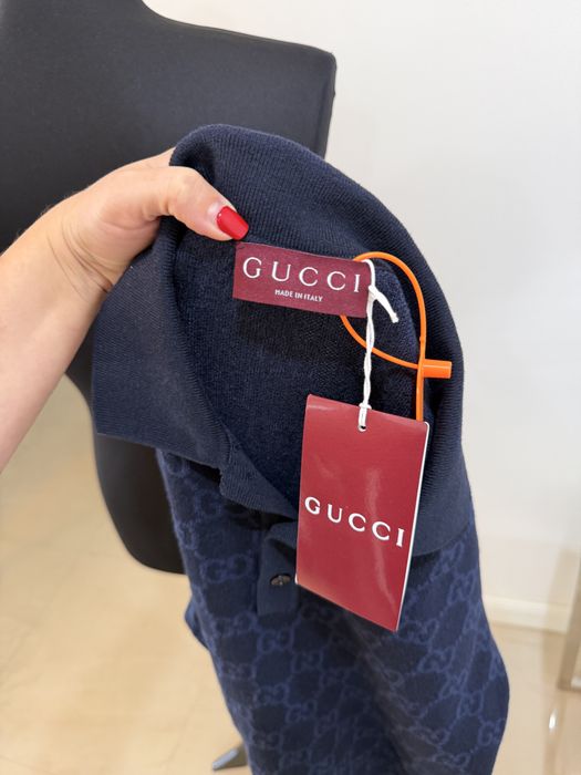 Tricou Polo Gucci GG – bleumarin – mărimea XL