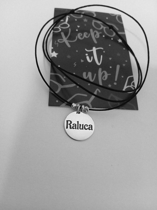 Colier argint nume Raluca