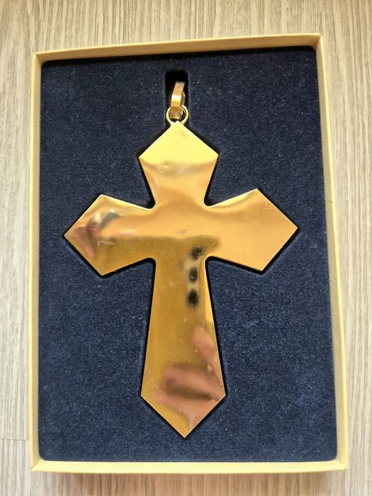 Италиански кръст от микромозайка – ръчна изработка, 15 см