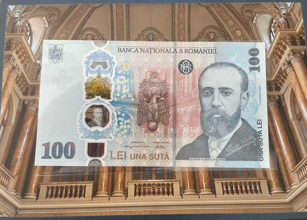 Bancnota 100 lei 2026 Eugeniu Carada
