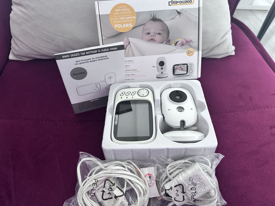 Бебефон Chipolino Polaris видео бебефон 3.2” дисплей