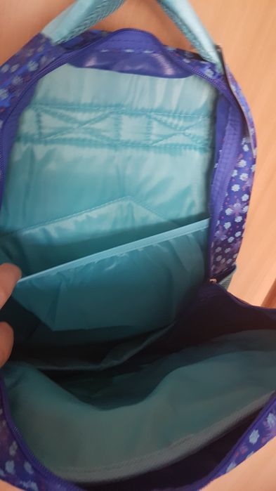 Ghiozdan roz + Ghiozdan Anna si Elsa, Frozen, 34 cm, nou cu eticheta.