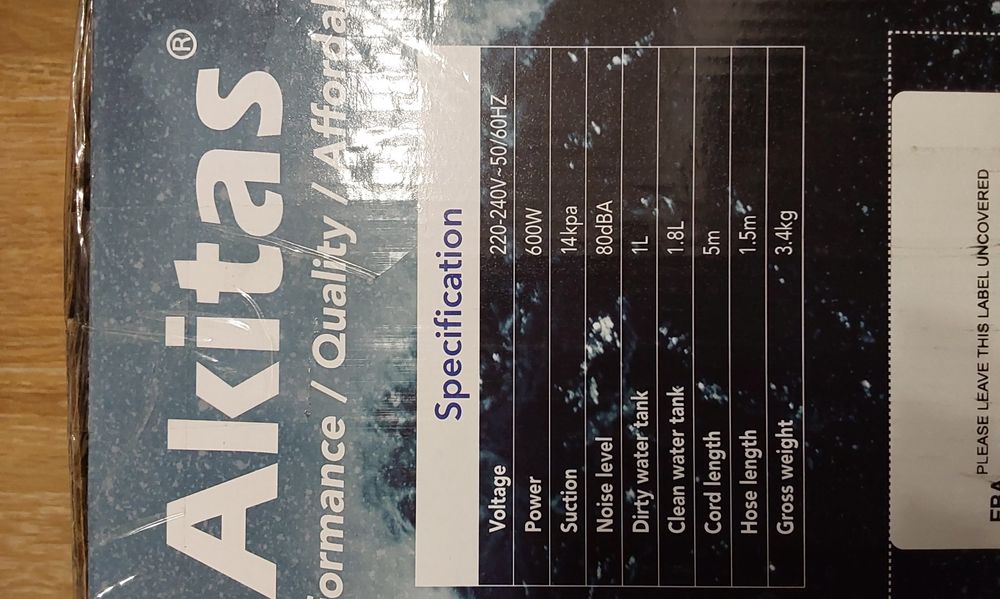 Aspirator cu spălare nou akitas