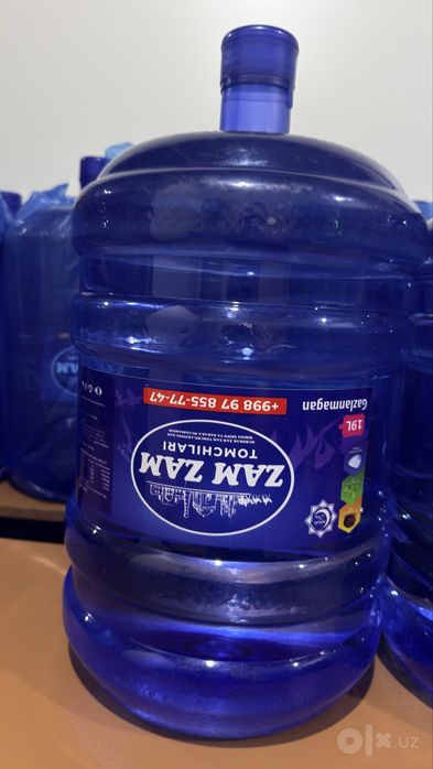 Zam Zam tomchilari 20 litrlik toza Prrmium ichimlik suvi.