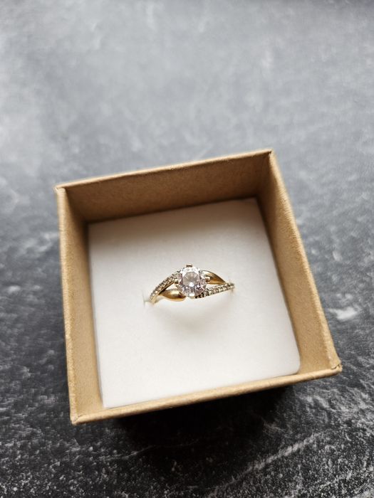 Inel de logodna aur galben 14k