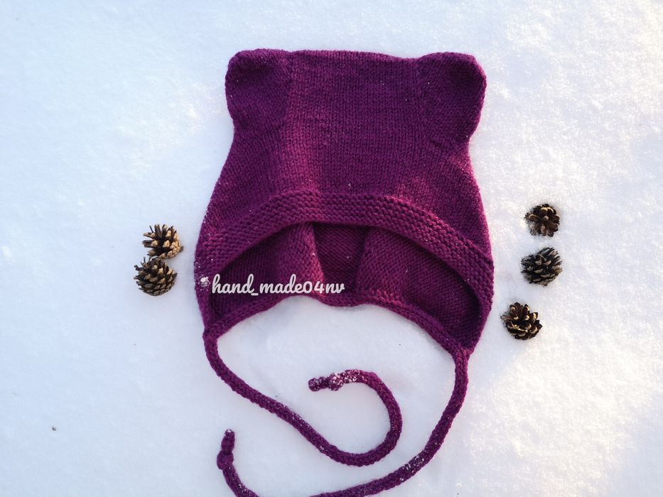 Чепчик "Мишка" ручная работа