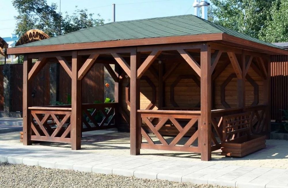 беседка беседка, уличный туалети, всё по дерево, курятник, Баня, савна