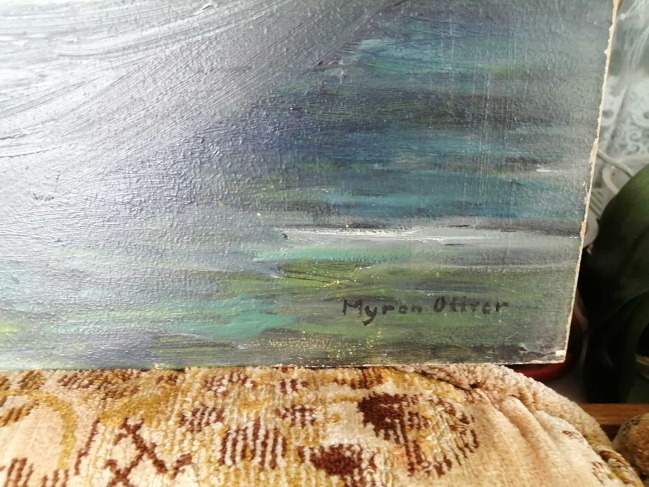 Tablou Myron Oliver - Pescarul pe inserat