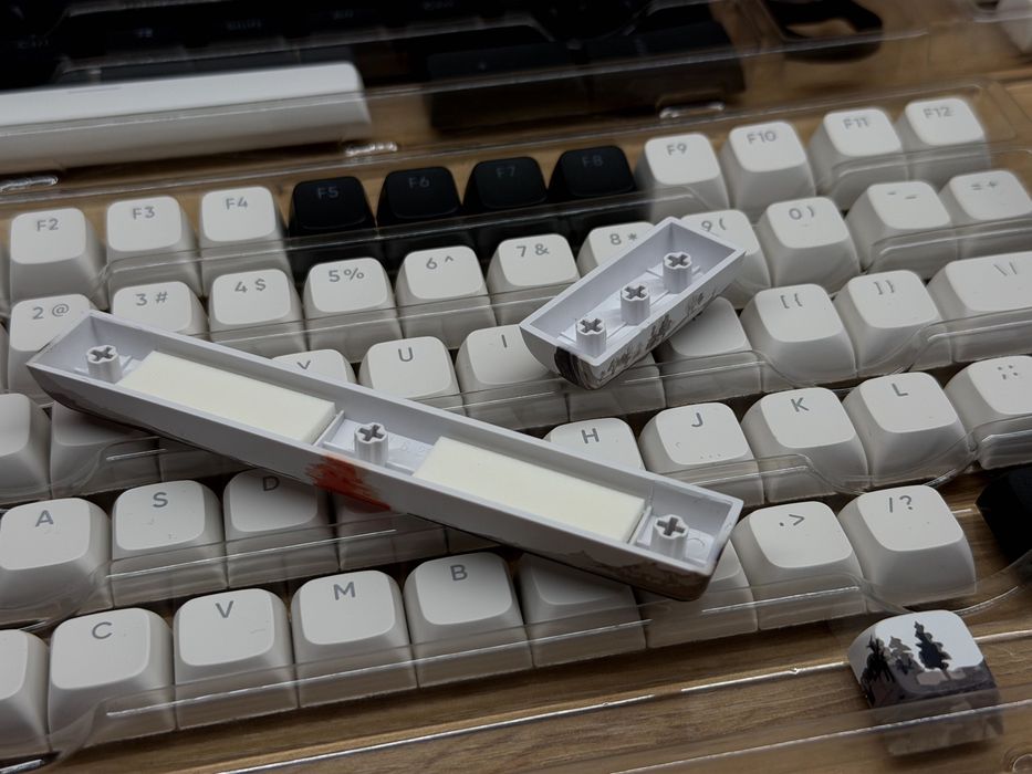 ЧИСТО НОВИ! DARK PROJECT Fuji Keycaps ANSI + ISO / PBT / Doubleshot & Dye-Sub / CSA