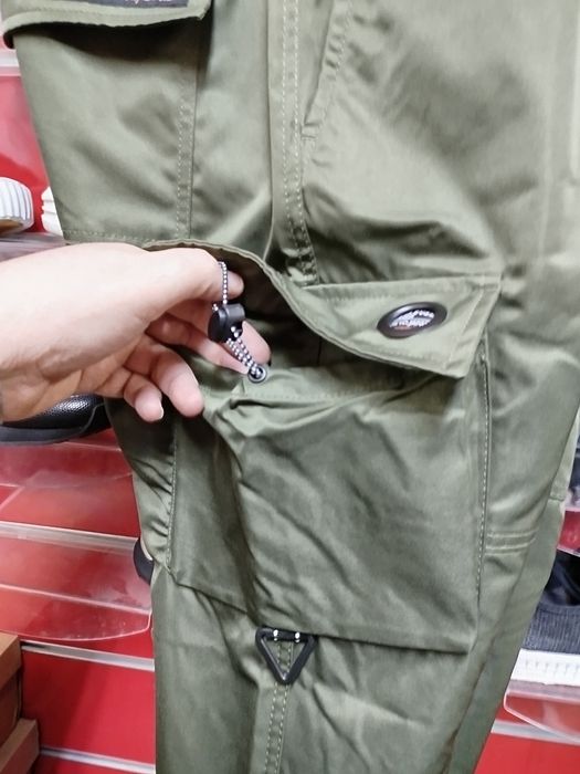 Мъжки карго панталон Sublevel L , XL ,XXL зелено долнище еластичен