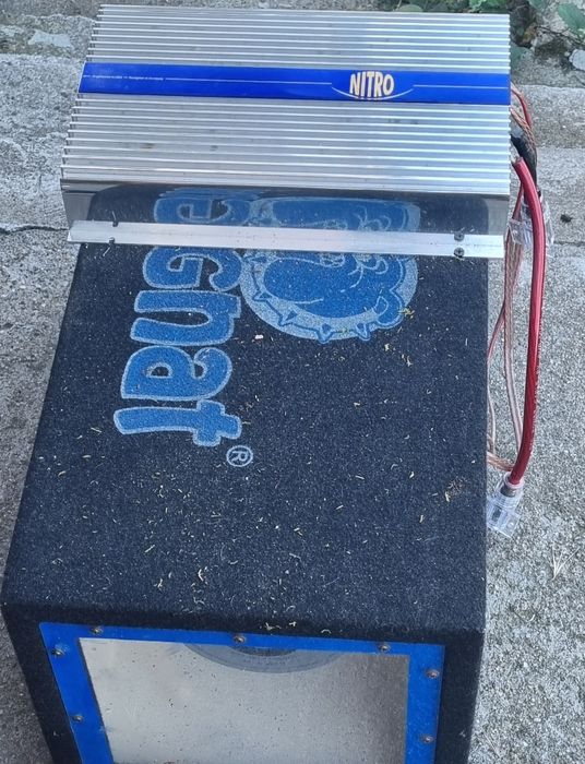 Комплект автомузика: Субуфер Magnat 10" Band Pass + Усилвател Nitro (400W max)