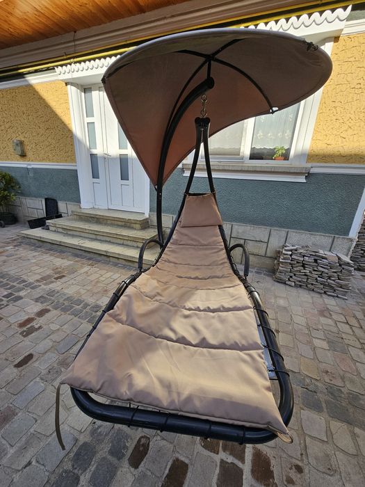 Sezlong Leagan suspendat cu acoperis
