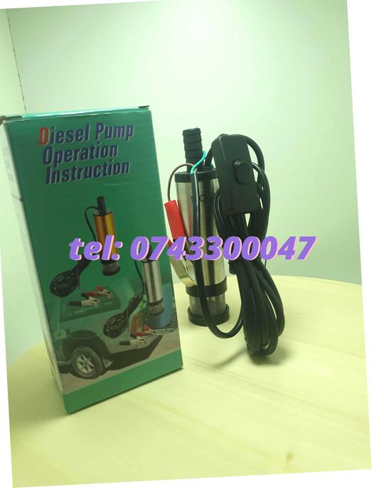 pompa alimentare 18cm electrica submersibila 12V mare 30l m lichide