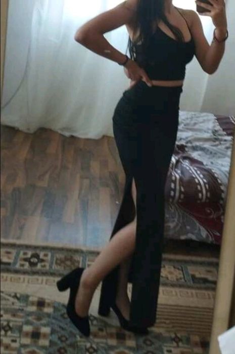 Fusta lungă cu crăpătură M