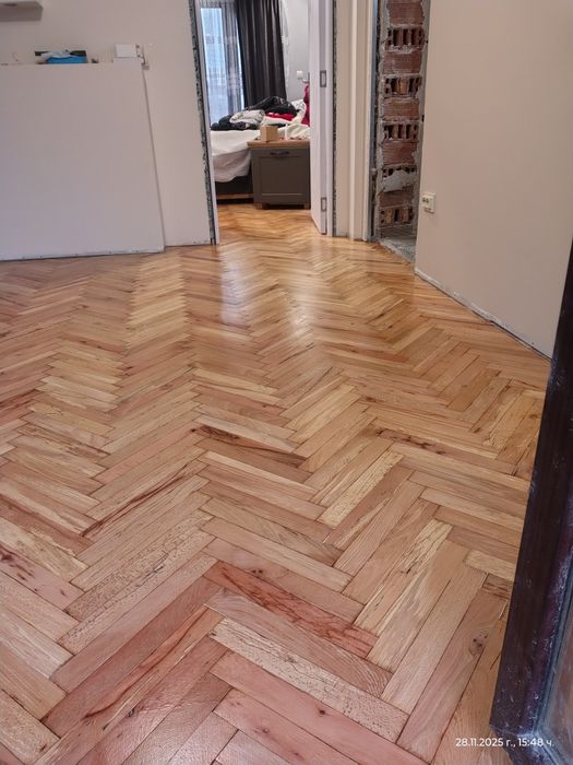 Циклене на паркет и дюшеме