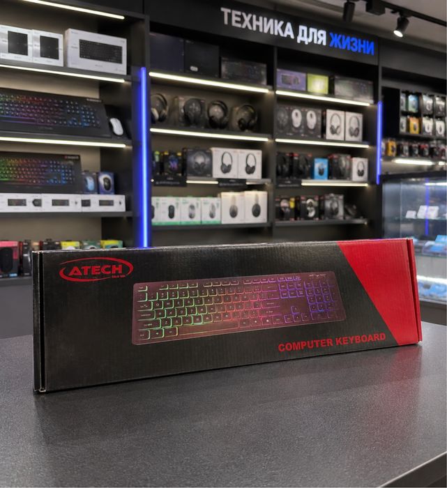 Клавиатура RGB игровая новая бесшумная яндекс и bts почта есть