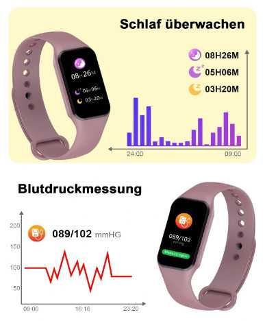 Смарт часовник IOWODO, монитор на здраве, фитнес тракер
