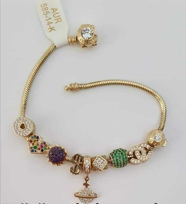 Brățară *PANDORA* Aur Nou 14k /Orice model la comnada