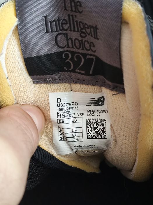 New Balance 327 unisex culoare negru mărimea 39.5 noi originali