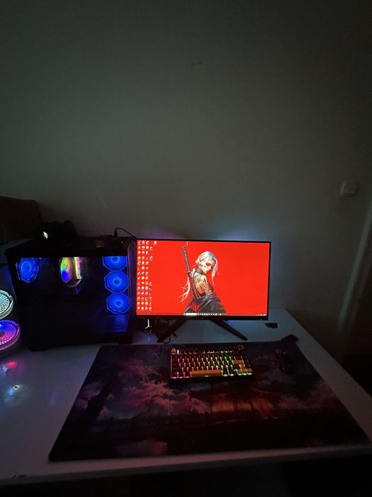 Gaming PC komplekt I5 14400 f RTX5060 32GB ddr 5 260 g monitor