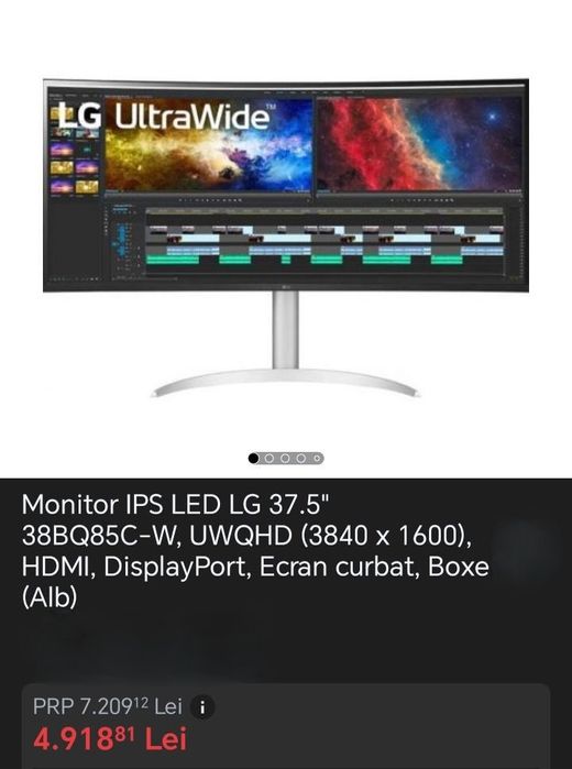 Monitor LG curbat