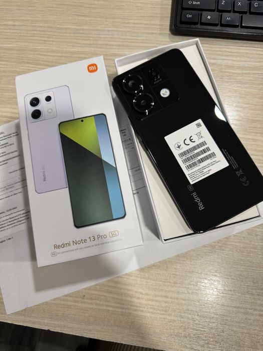 Xiaomi Redmi Note 13 Pro, 8GB RAM, 256GB, 5G, Black, NOU!!!