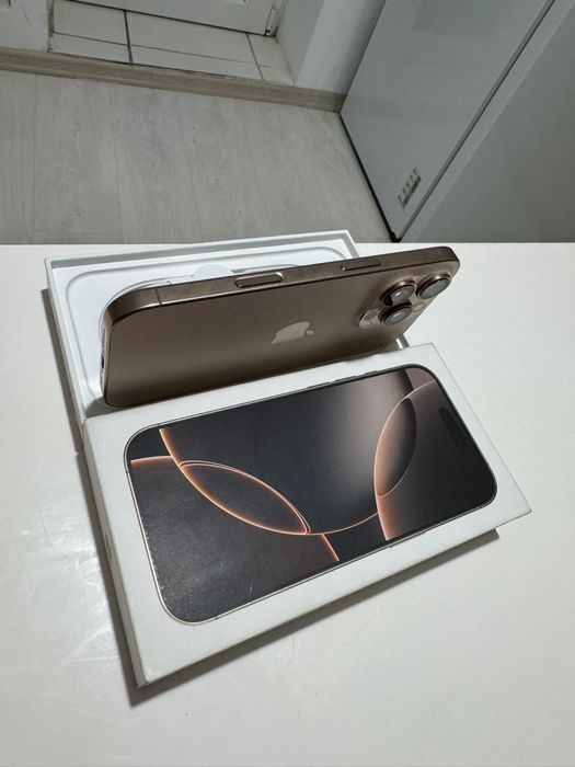 Iphone 16 PRO 128gb NOU activat pt proba( 2 incarcari)