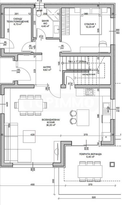 Нова двуетажна къща в село Здравец
