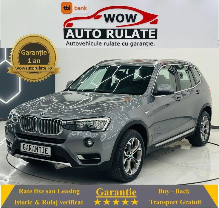 BMW X3 2016 2.0D E6 Garantie 12 Luni Rate Avans 0 Doar Cu Buletinul