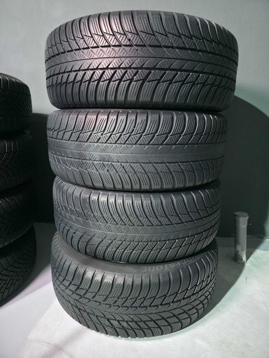 4 Roti Jante + Anvelope IARNA - 5x112 17'' - OEM AUDI A4 B8 B9 / Audi A5 - Anvelope Bridgestone AO - 225/50/17 - Stare F BUNA - DOT 2021 - SUPER PRET
