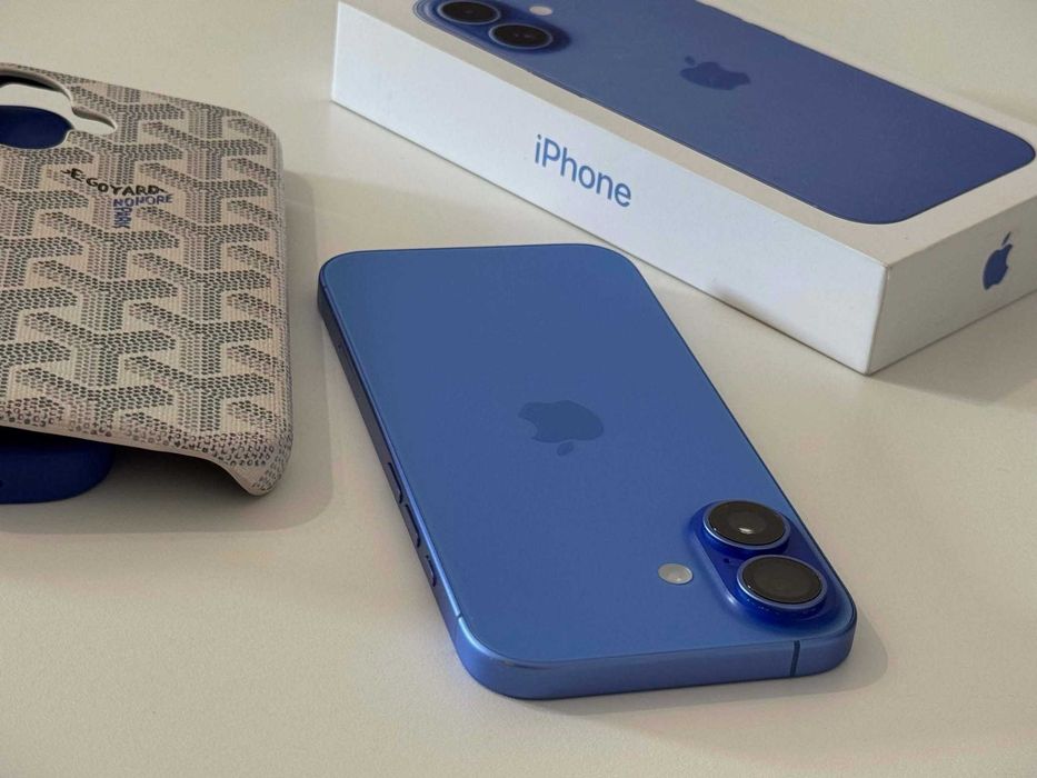 Бартер! Гаранция! iPhone 16 Ultramarine (Син) 92% Батерия.