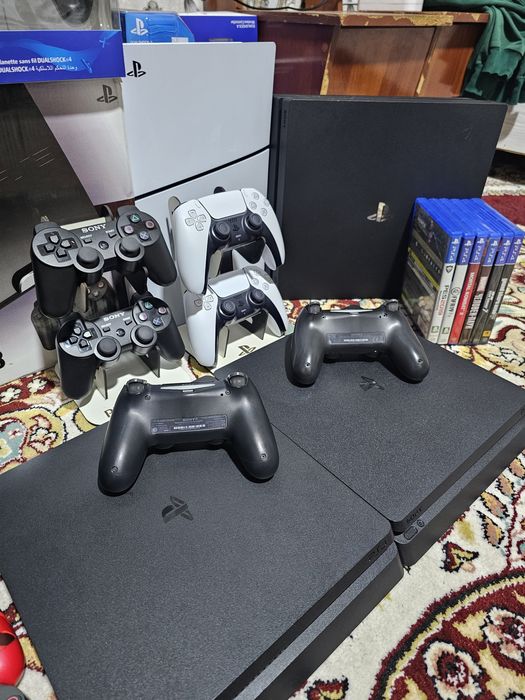 Sony Playstation 4 slim 1TB 100+ oʻyinli akkaunti bilan ps3 ps4 ps5