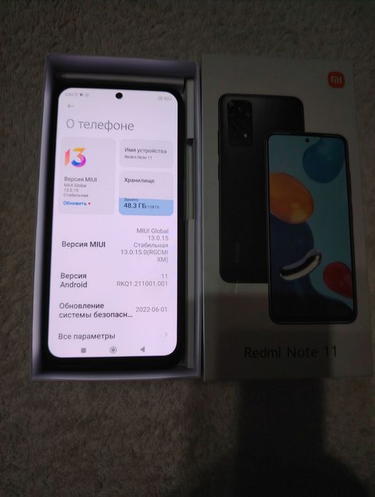 Redmi Not 11 128 GB Holati a'lo Karobka bor