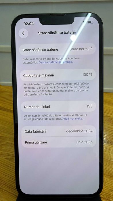 iPhone 16e, 128GB, 5G, Black- Impecabil Premium , Nota 10/10, Baterie 100%