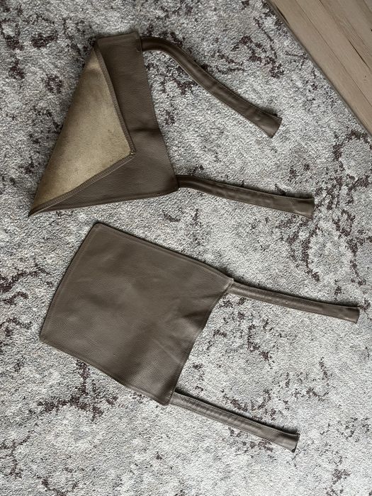 Canapea 3 locuri + 2 fotolii din piele naturala