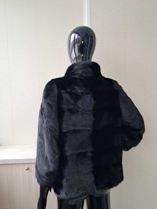 Haina din blana naturala de vizon/nurca de LUX